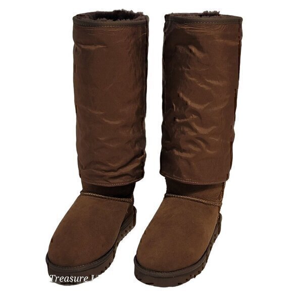Australia Luxe Collective Slouch Chocolate Boots 5 - Picture 1 of 8